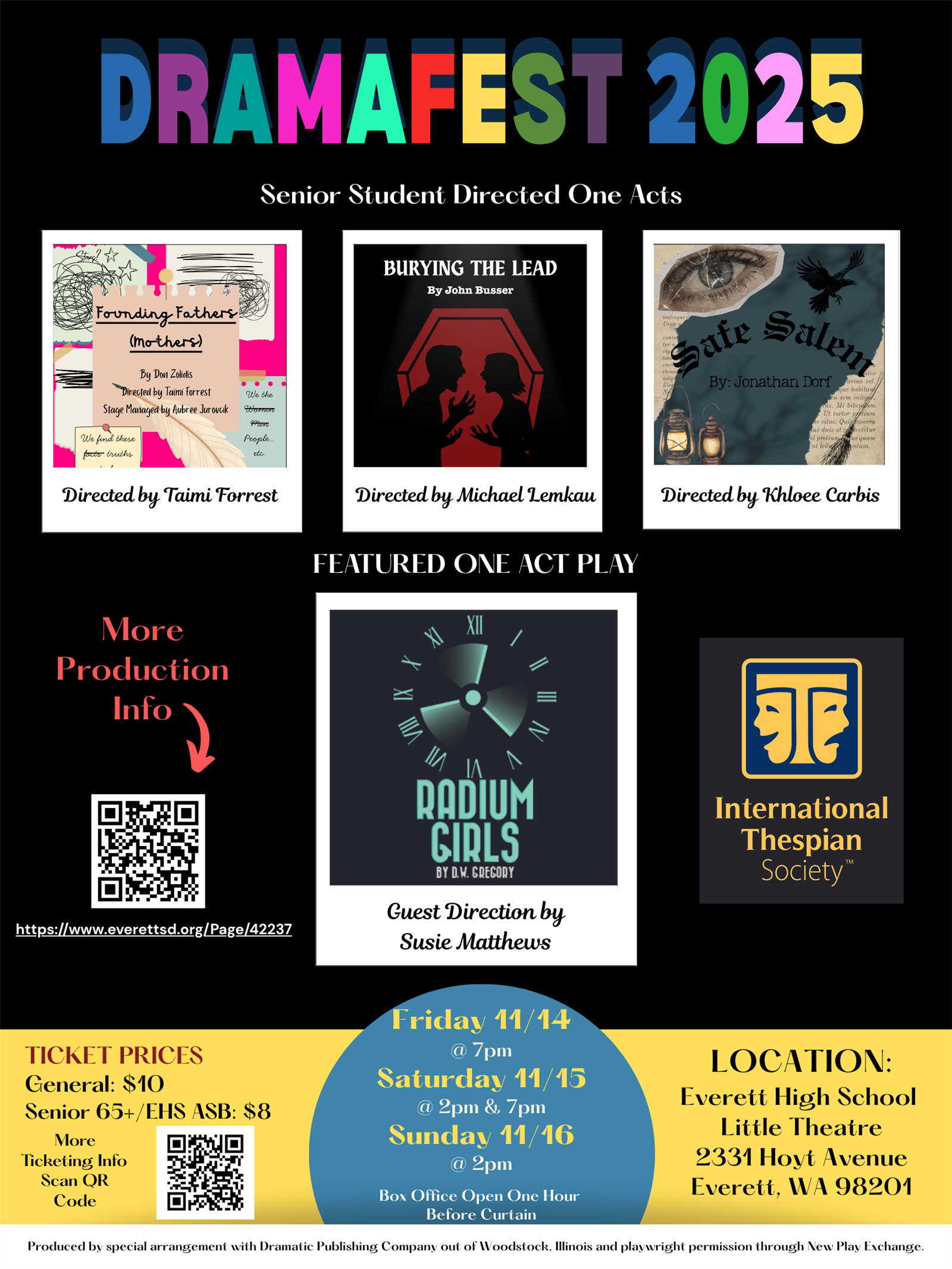 Dramafest Poster Fall 2023